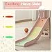 Baotree Toddler SlideKids Climber Slide with Storage Space and NonSlip StepsIndoor Outdoor Playset with Basketball Hoopa and TelescopeSlide for Toddlers Age 13 Pink - Image 4