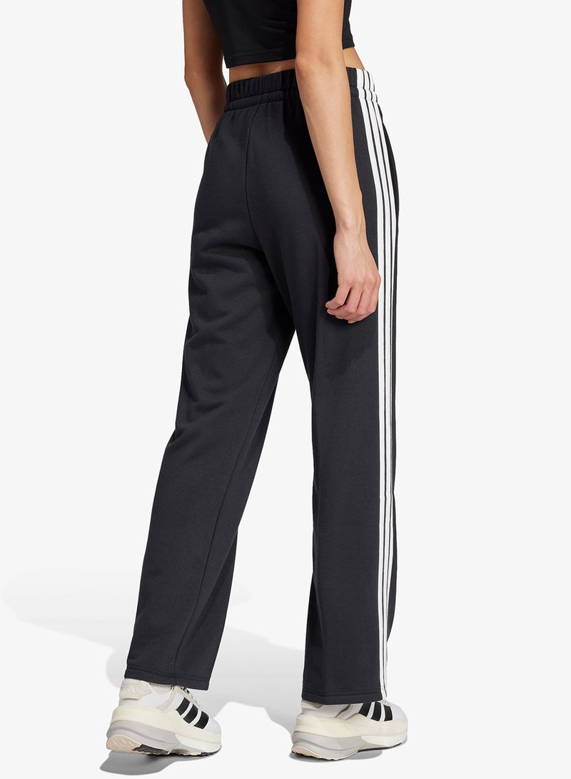 Adidas Essentials 3-Stripes Open Hem French Terry Joggers - Image 2