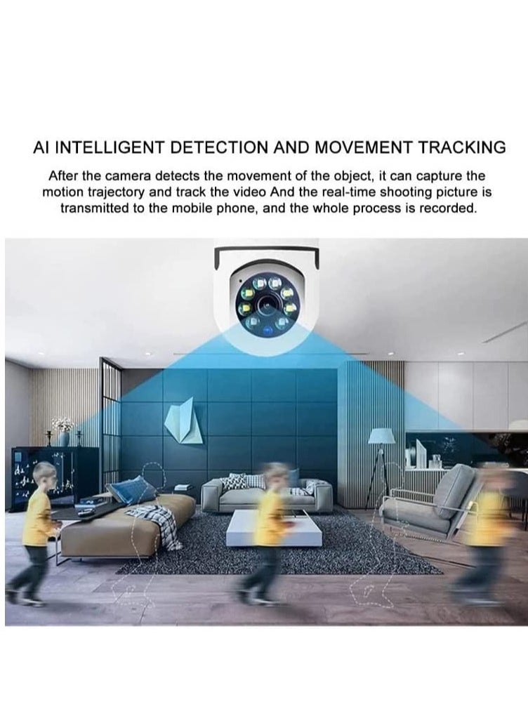 ELTRAZONE - 2Pcs Light Bulb Security Camera 2.4GHz & 5G WiFi Outdoor, 1080P E27 Light Socket Security Camera, Indoor 360° Home Security Cameras, Full Color Day and Night, Smart Motion Detection - Image 1