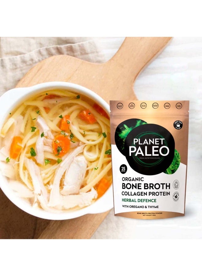 Planet Organic Planet Paleo Organic Bone Broth Collagen Protein Herbal Defence With Oregano And Thyme 225G, 25 Servings - Image 5