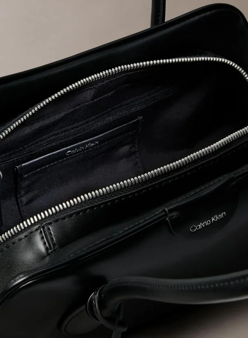 Calvin Klein Black Trio Compartment Shoulder Bag for Women | Best Price UAE