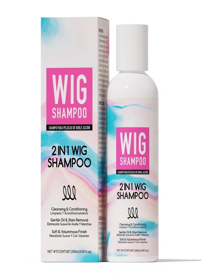 Gowwim 2 in 1 Wig Shampoo & Conditioner for Synthetic Hair - Gentle Cleanser & Detangler with Keratin, Coconut Oil & Shea Butter, Wig Wash & Care Kit- 100ml - Image 1