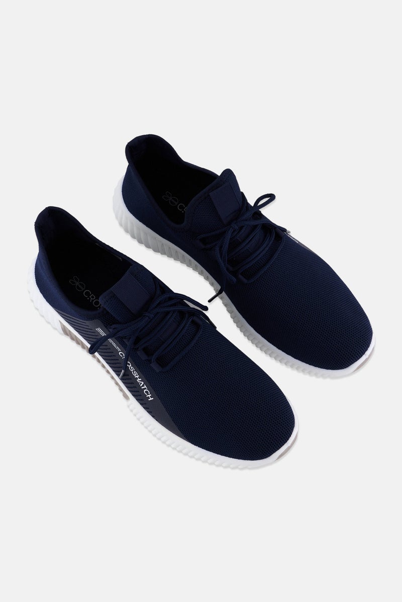 CROSSHATCH أحذية تدريب رجالية مزودة بأربطة، لون كحلي - Image 4