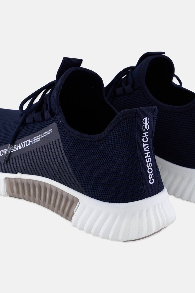 CROSSHATCH أحذية تدريب رجالية مزودة بأربطة، لون كحلي - Image 2