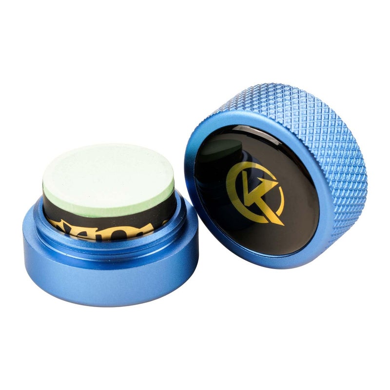 Konllen Billiards Chalk Holder-Portable Metal Magnetic Pool Cue Chalk Holder For Billiard Cue Tips Snooker Billiard Accessories (Round Or Square Optional) 1 Piece - Image 1