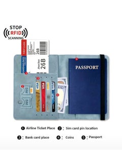 Generic Passport Holder Wallet, Passport Holder with RFID Blocking Technology, for Men and Women, Travel Accessories  - Image 3