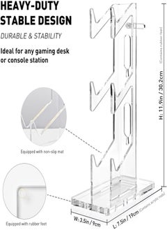 Controller Stand 3 Tier Transparent Game Controller Headset Hanger Transparent Controller Stand Accessories for Storage, Organisation and Display - pzsku/Z3E9E2A5B776B9D6F9DF3Z/45/_/1735973570/728c3bc5-6442-442d-bfc5-277497579330