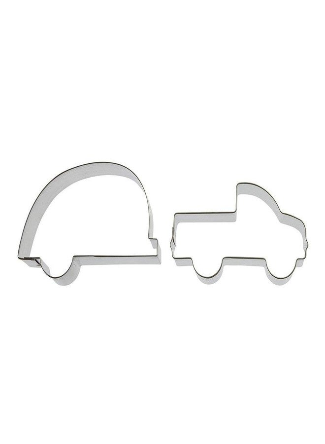 Foose Lets Go Camping! Cookie Cutter 2 Pc Set - Camper, Pickup Truck Cookie Cutters Hand Made in the USA from Tin Plated Steel - Image 4