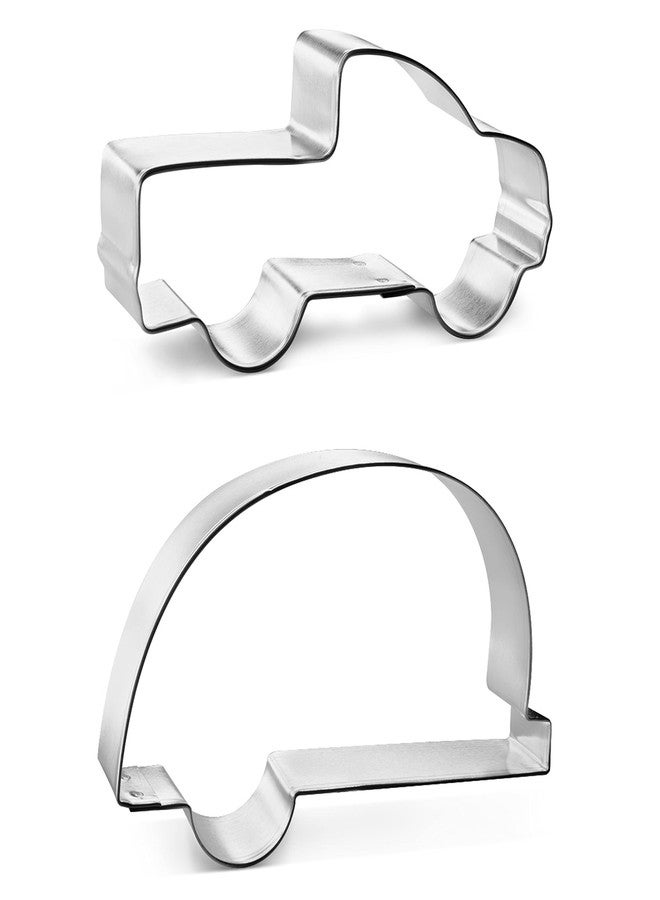 Foose Lets Go Camping! Cookie Cutter 2 Pc Set - Camper, Pickup Truck Cookie Cutters Hand Made in the USA from Tin Plated Steel - Image 3