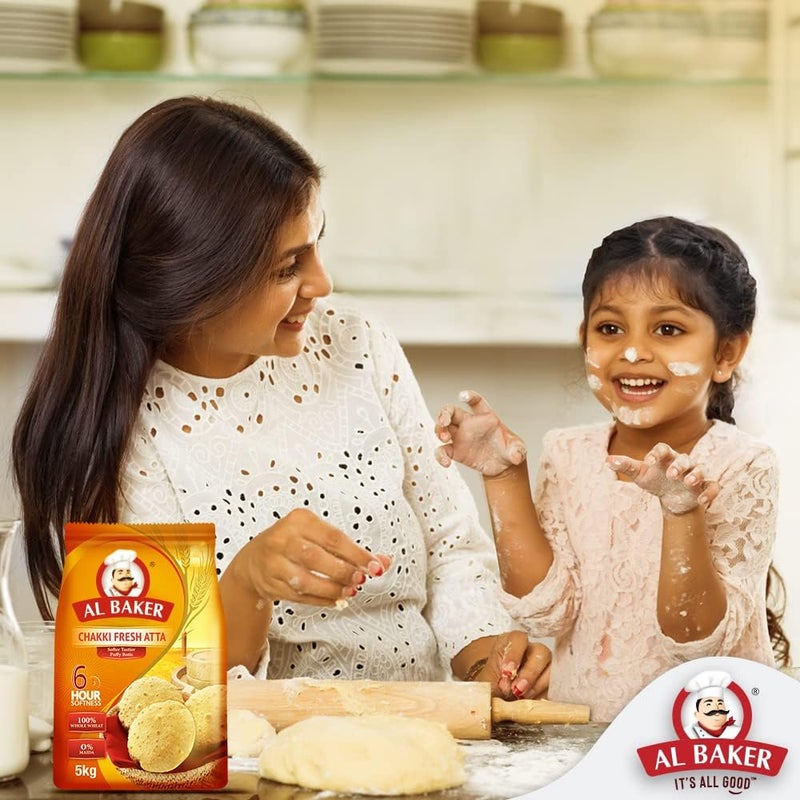 Al Baker Chakki Fresh Atta Flour - 5kg - Image 3