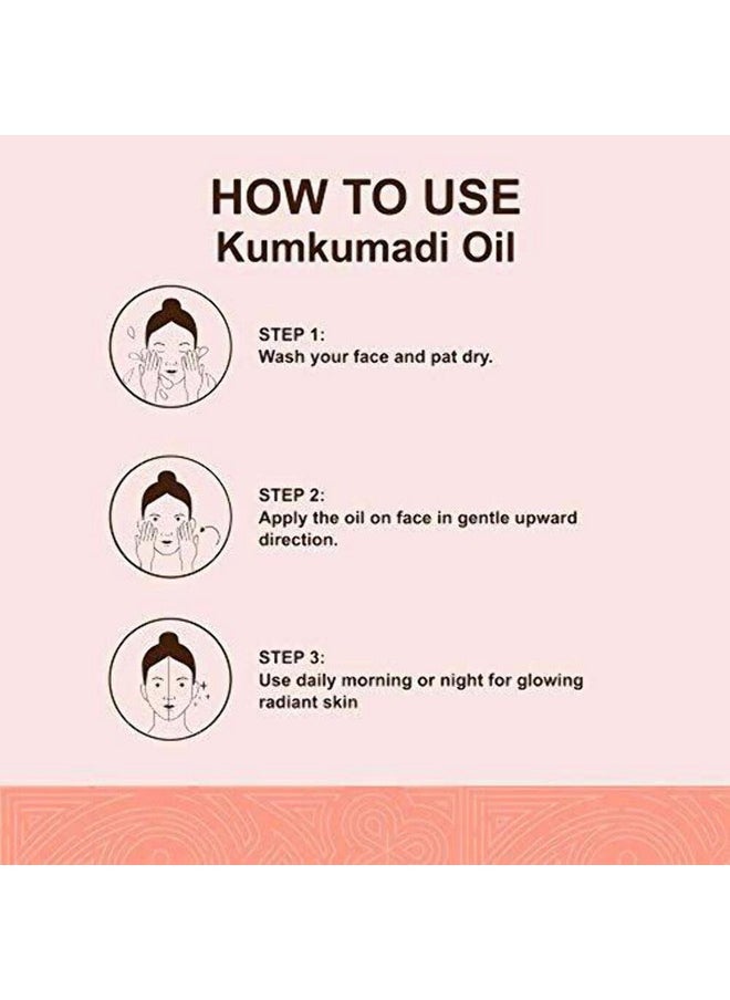 Auravedic Kumkumadi Oil Pure Saffron For Ultra Radiant Skin 3.38 Fl Oz (100Ml)  - Image 4