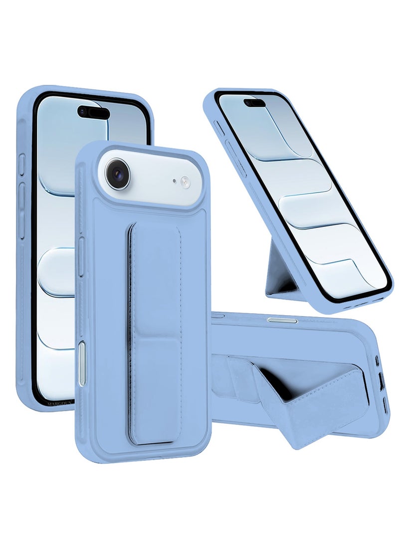 3 Packs Premium PU Leather Case for iPhone 17 Air with Stand Function Shockproof and Anti Scratch Finger Grip with Two 3D Screen Protector - Image 2