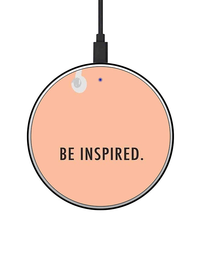 Theodor Be Inspired Themed Wireless Charger Beige/Black - Image 1