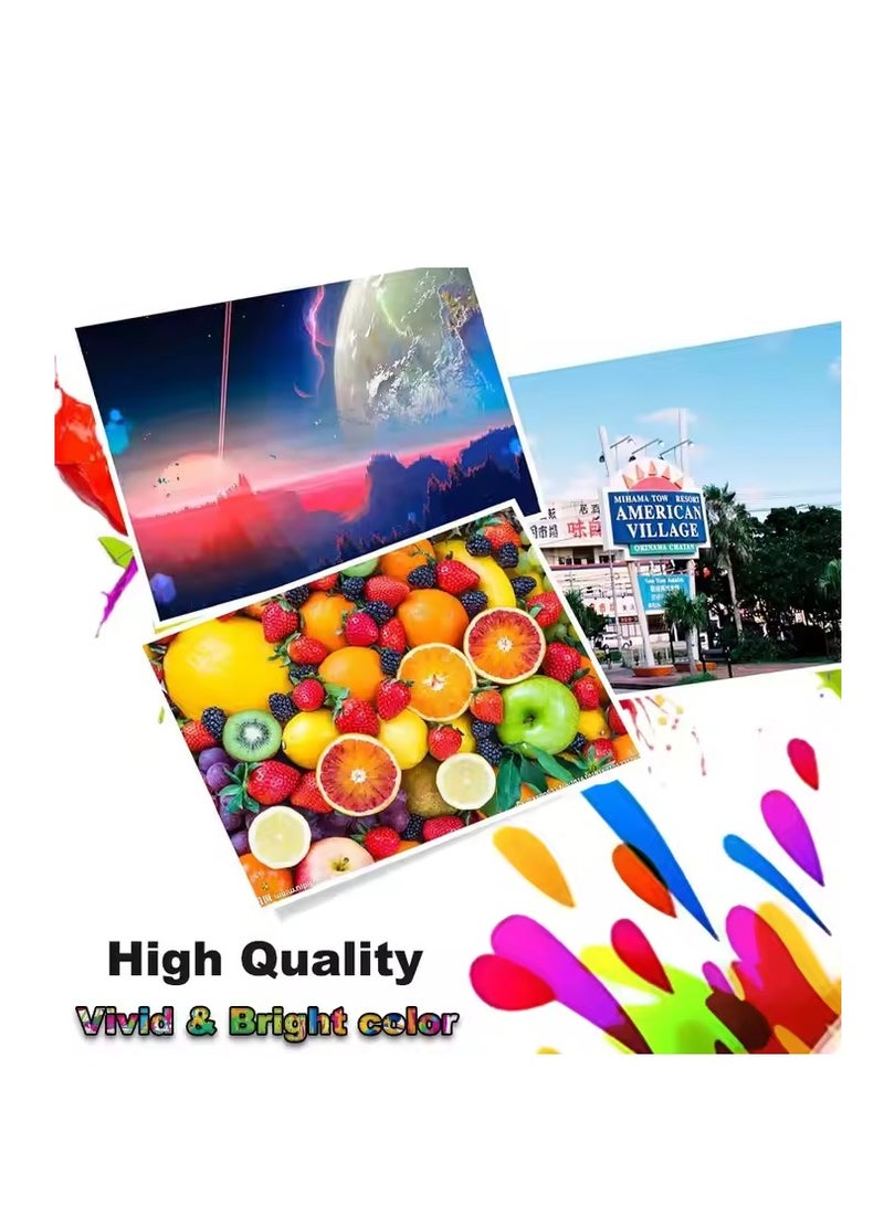 Canon GI-490 GI-590 Ink (4-Pack) Compatible with Canon GI490 GI590 Ink Bottle Multipack for PIXMA G1000 G1400 G1500 G2000 G2400 G2500 G3000 G3400 G3500 Printers (Black,Cyan,Magenta,Yellow)