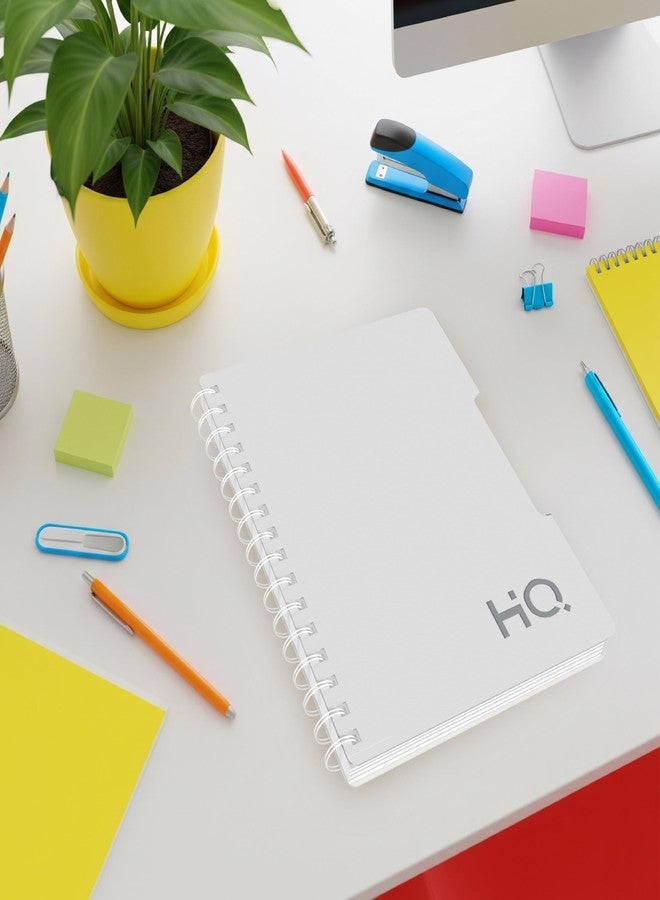 HQ YOUVA Navneet HQ | Wiro Bound |Single Subject Book |14.8x21 cm |Single Line |160 Pages |Grey - Image 5