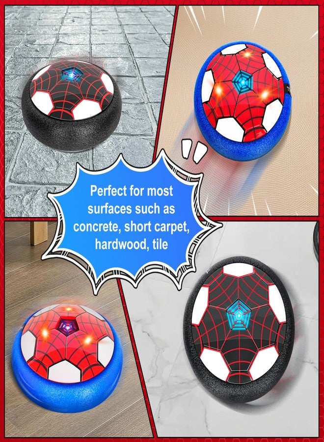 BESTVIVE Hover Soccer Ball, 2 Pack - Indoor Soccer Toys for Kids, Cool Sports Games for Boys and Girls, Birthday Gifts（Red and Black） - Image 4