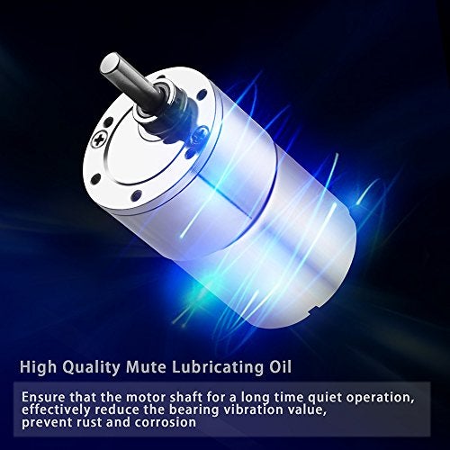 Greartisan DC 12V 120RPM Gear Motor High Torque Electric Micro Speed Reduction Geared Motor Eccentric Output Shaft 37mm Diameter Gearbox - Image 3