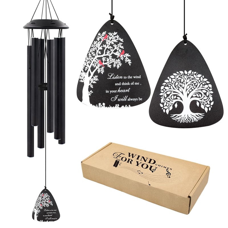 Howarmer Sympathy Wind Chimes for Loss of Loved One, 32" Memorial Windchimes for Outside, Bereavement Gifts in Memory of Mother Father,Outdoor Chimes Home Garden Patio Decor - Image 1