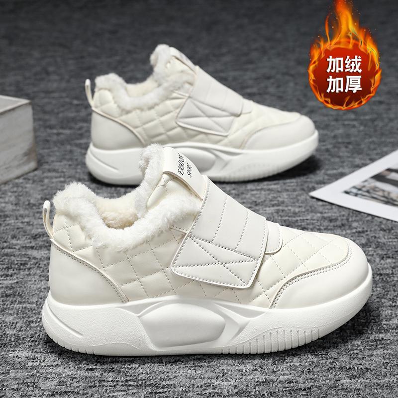 F Winter Large Cotton Shoes For The Elderly With Velcro Extra Large Size Large Cotton Women'S Shoes - Image 5