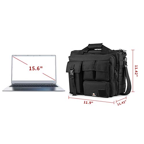 GES Tactical Briefcase, GES 15.6 Inch Men's Messenger Bag Military Briefcase for Men - Image 2
