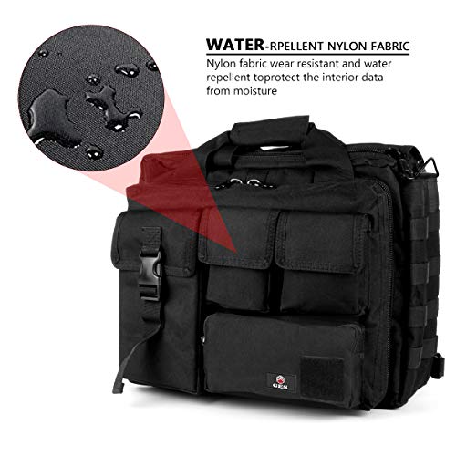 GES Tactical Briefcase, GES 15.6 Inch Men's Messenger Bag Military Briefcase for Men - Image 4