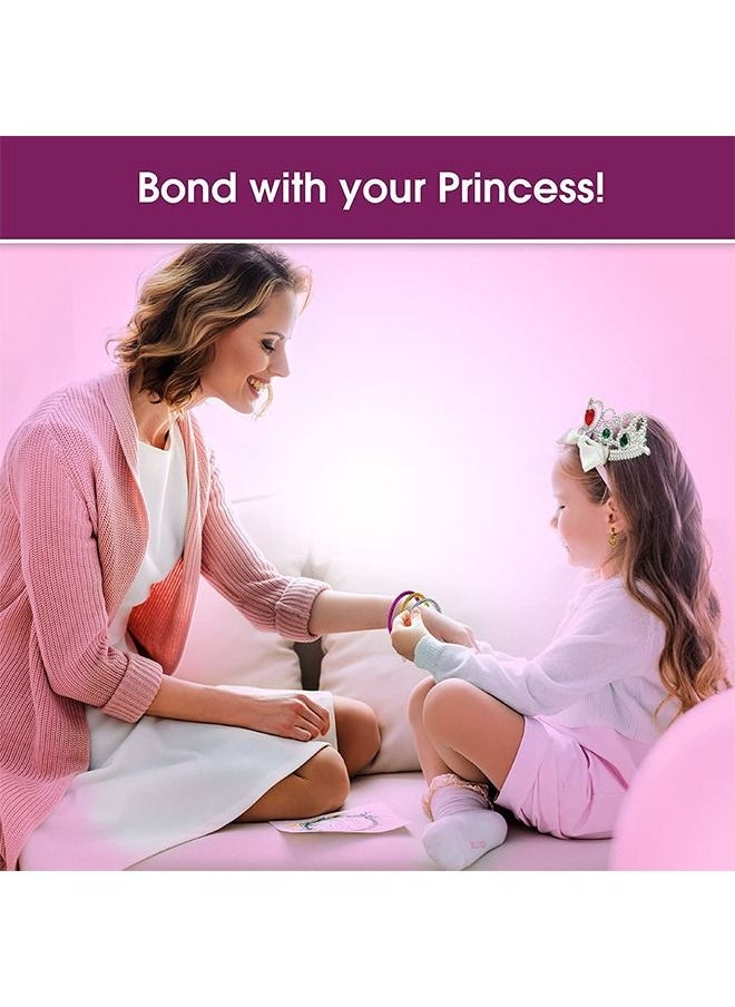 Beauenty - Princess Dress Up Clothes For Little Girls Princess Toys,Toddler Toys For Girls - Kids Pretend Play Includes 4 Pairs Princess Shoes, Rings, Earrings, Crown - Gifts For 3,4,5, Year Old Girls - Image 1