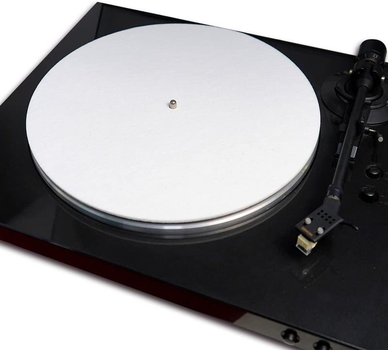 sdroceRyaM 3mm Turntable Mat, 12 Inches Slipmat Anti-Static for LP Vinyl Record High-Fidelity Audiophile Acoustic Sound Support Help Reduce Noise Due to Static and Dust (White) - Image 5