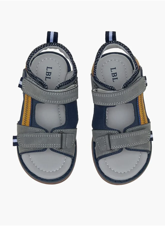 ال بي ال من شو اكسبرس Boys Colourblock Sandals With Hook And Loop Closure Ramadan Collection