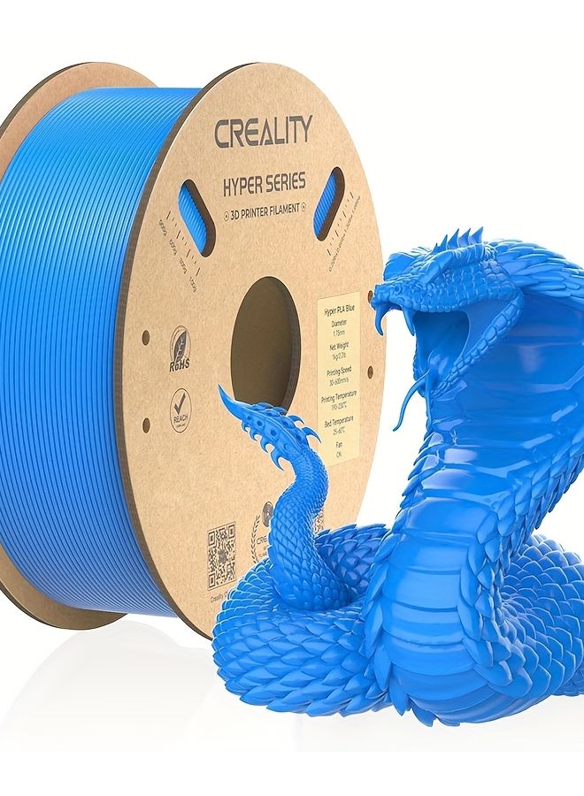 Creality Hyper PLA Filament 1 75mm High Speed Blue 1KG Spool For FDM 3D Printers - Image 1