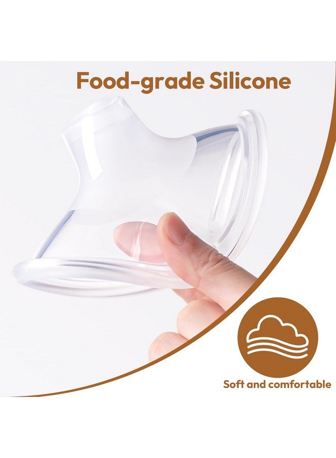 NCVI فلانج سيليكون NCVI 24 مم متوافق مع مضخة الثدي اليدوية 8111/8131، ملحقات بديلة لدرع مضخة الرضاعة القابلة للارتداء الأصلية، 1 قطعة - Image 4