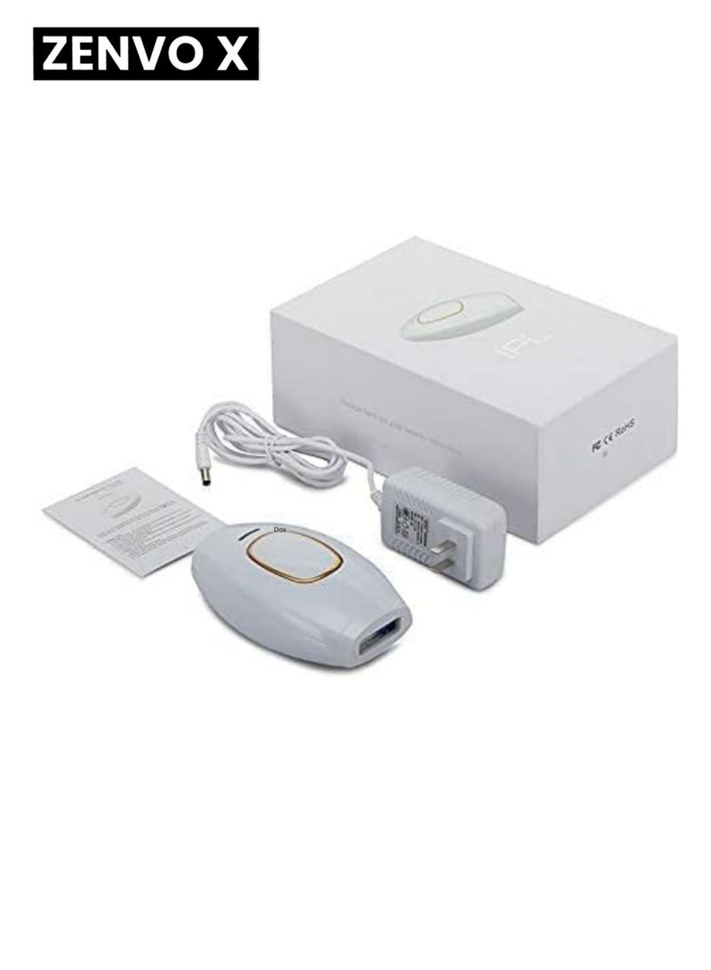 zenvo X Clear Skin Silky DIY Handset Laser Hair Removal Kit – Painless & Long-Lasting IPL Hair Remover for Face & Body - Image 3