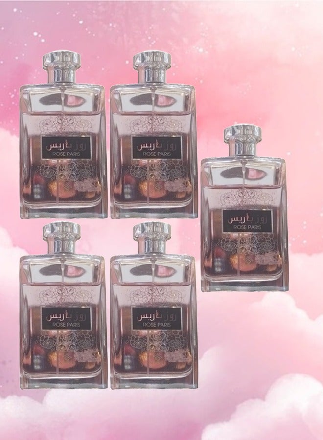 Paris 5 Pieces Rose Paris Perfume 100ml EDP - Image 1