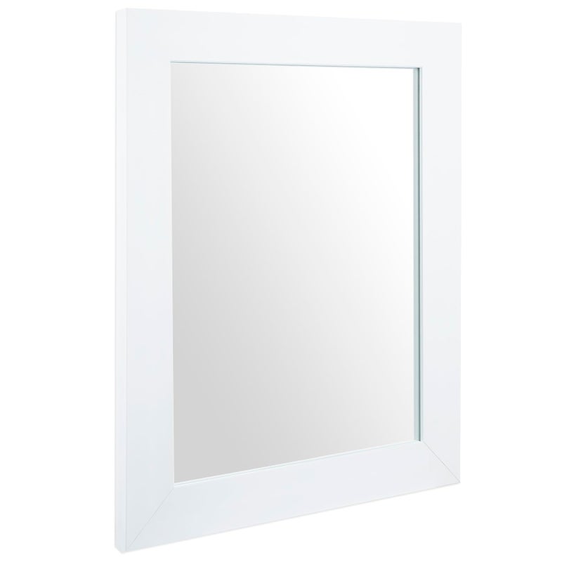 Ruomeng Wall Mirror Rectangle Decorative Mirror 12" x 16" for Entryway, Bedroom, Living Room, White - Image 1
