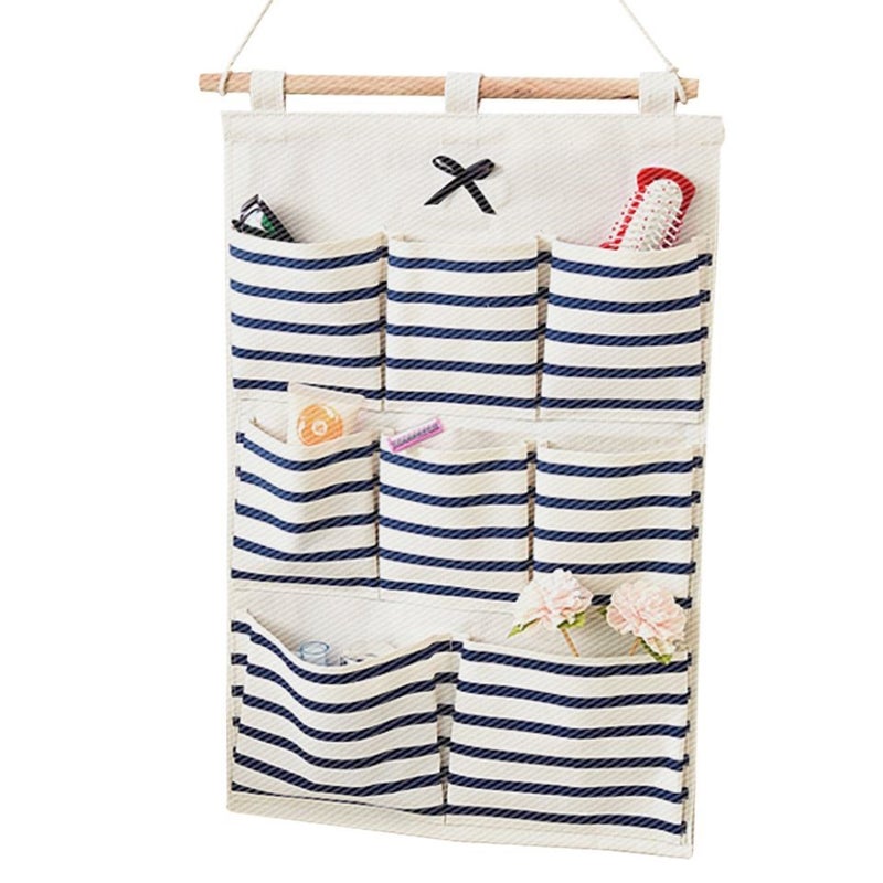 6 Pocket 8 Pocket Fabric Dormitory Wall Hanging Storage Bag Hanging Bag Wall Hanging Door Back Wall Storage Artifact Wall Hanging Bag - Image 4