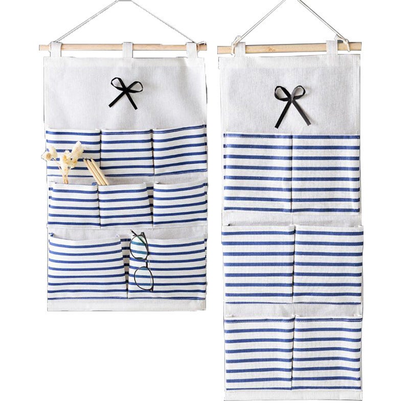 6 Pocket 8 Pocket Fabric Dormitory Wall Hanging Storage Bag Hanging Bag Wall Hanging Door Back Wall Storage Artifact Wall Hanging Bag - Image 5