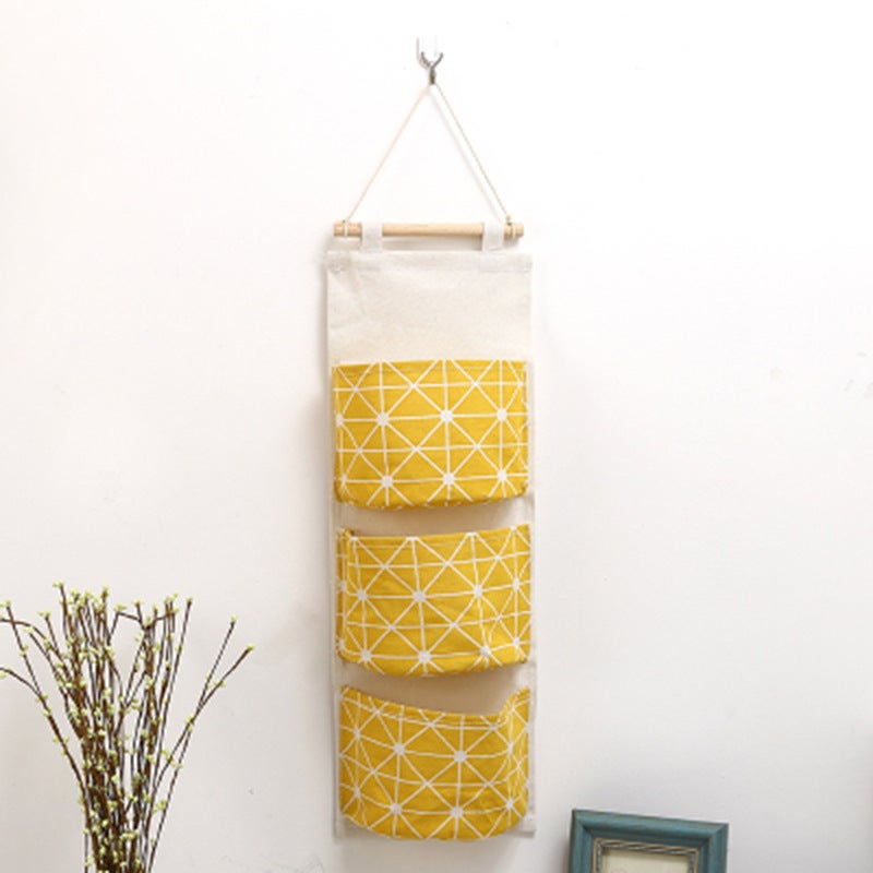 6 Pocket 8 Pocket Fabric Dormitory Wall Hanging Storage Bag Hanging Bag Wall Hanging Door Back Wall Storage Artifact Wall Hanging Bag - Image 1