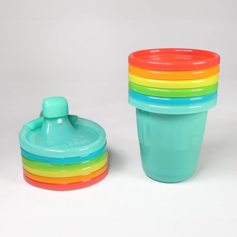 The First Years Take and Toss Spill-Proof Sippy Cup, Assorted, Pack of 6 - Image 2