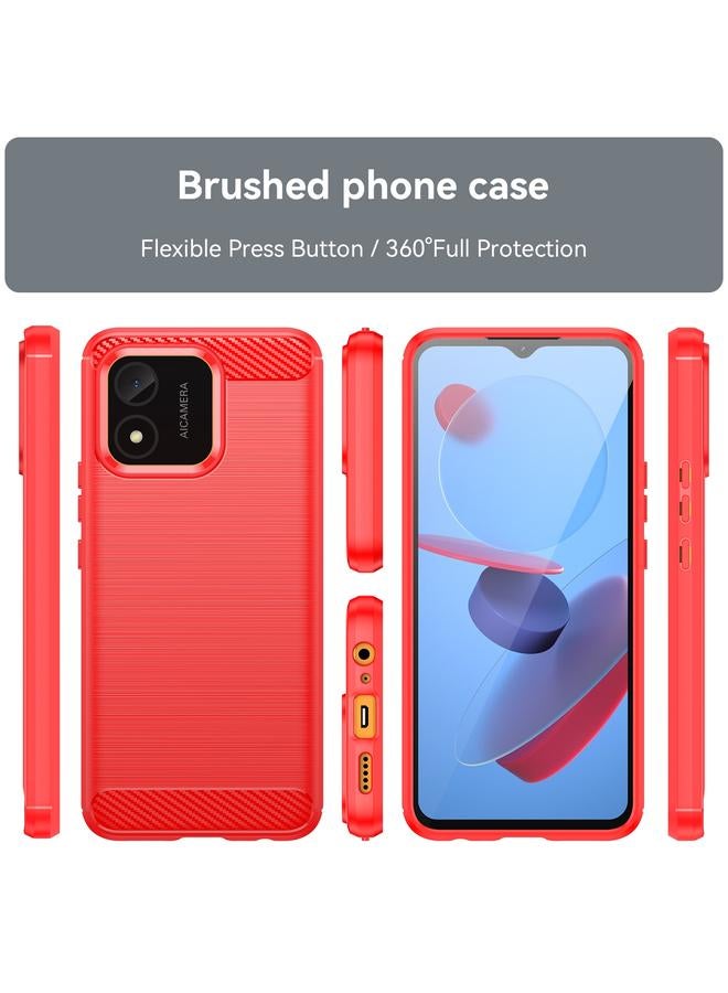 S-TOP Case For Honor X5 4G Carbon Fiber Brushed Texture TPU Phone Case - Image 2