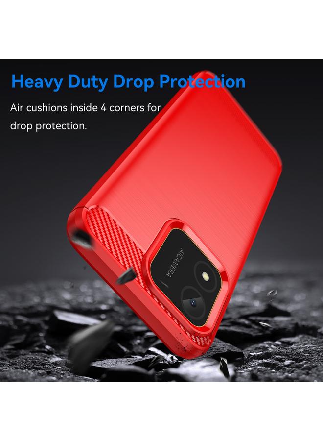 S-TOP Case For Honor X5 4G Carbon Fiber Brushed Texture TPU Phone Case - Image 3