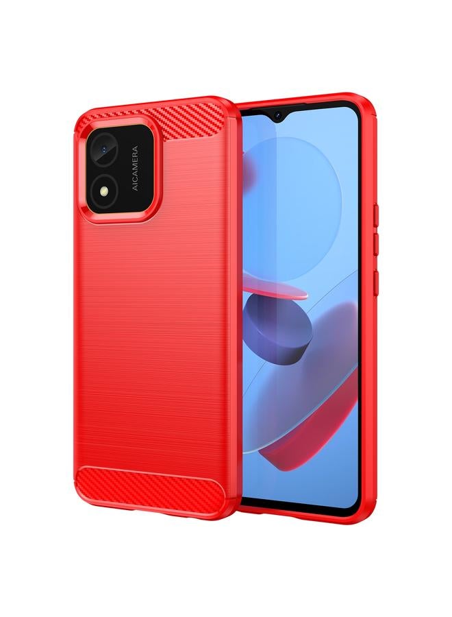 S-TOP Case For Honor X5 4G Carbon Fiber Brushed Texture TPU Phone Case - Image 1