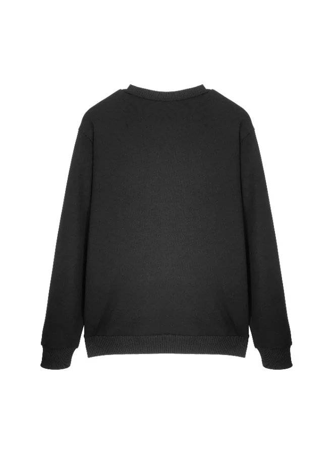 سيدرو CEDRO MEN'S CASUAL REGULAR FIT LIGHT WEIGHT DURABLE  SOFT AND SMOOTH CREW NECK SWEATSHIRT