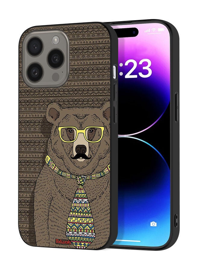 Tolwak Apple iPhone 15 Pro Max Protective Case Cover Mr Wolf - Image 1