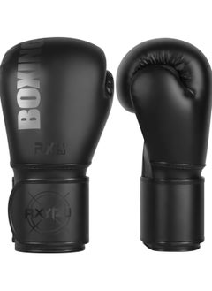 ماركة غير محددة Boxing Gloves, Men & Women Kickboxing Gloves, Punch Bag Training Mitts for Muay Thai, Sparring, Kickboxing, Fighting, Martial Arts, Workout Gloves 12oz  - Image 1