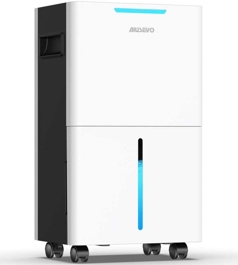 Aiusevo 1500 Sq ft Dehumidifier for Basement and Large Room 21 Pints Dehumidifiers for Home with Drain Hose Intelligent Humidity Control 3 Modes 24H Timer Ideal for RV Bathroom Bedroom