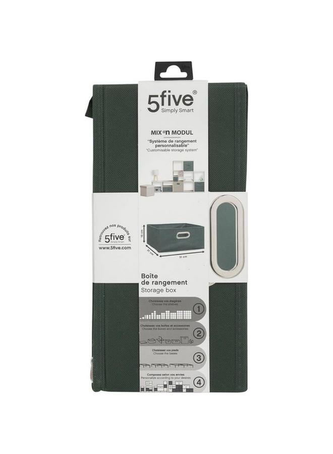 Five Simply Smart Polypropylene and Metal Foldable Storage Box Khaki Green 31 x 15cm 138886K - Image 3