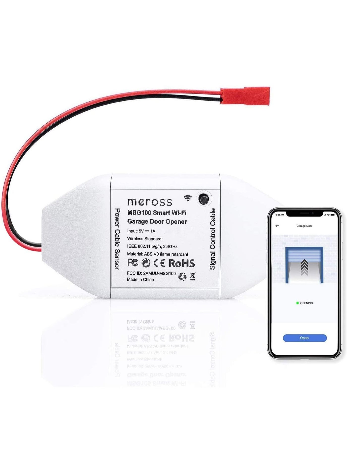 meross Meross Meross Smart Garage Door Opener Remote App Control Works With Alexa Google Assistant And Smartthings Hub Homekit Z3E9F4CFD04F1459BD7BDZ