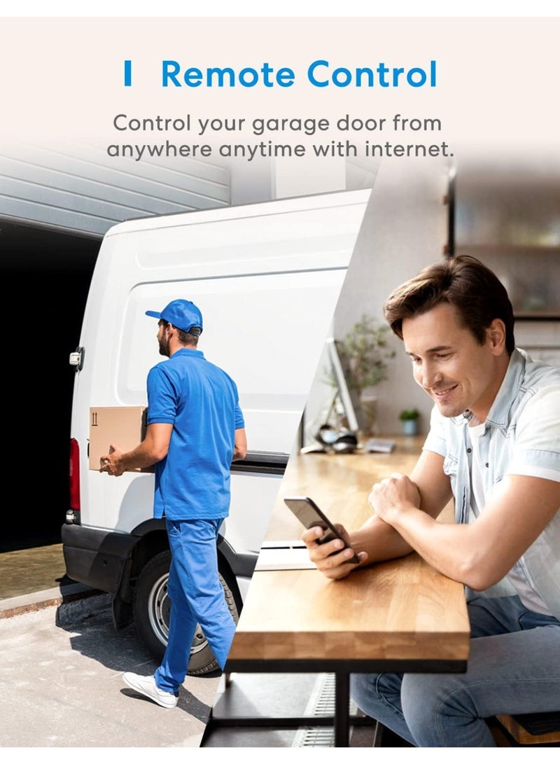 meross Smart WiFi Garage Door Opener Remote, App Control, Works with Alexa, Google Assistant and SmartThings, No Hub Neededï¼ˆNon HomeKit Versionsï¼‰ - Image 4