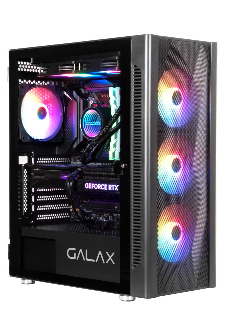 Truenort Gaming PC, Intel Core i5-12400F, RTX 3060, 16GB RAM, 1TB SSD,Liquid Cooler 240mm, Window 11 Pro, Black Case  - Image 1