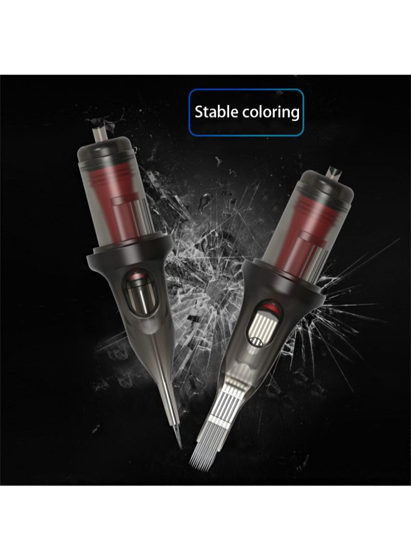 HaLunhi Tattoo Needle Pack of 10, Tattoo Syringe Needle Round Lined Film Professional Disposable Tattoo Needle For Rotary Tattoo Machine (1203RL)  - Image 3