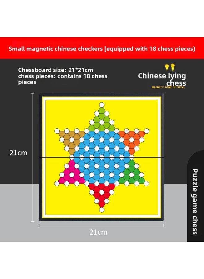 Flying Chess Magnetic Foldable Portable Educational Toys For Primary School Children Parent-Child Magnetic Chess Game Gift